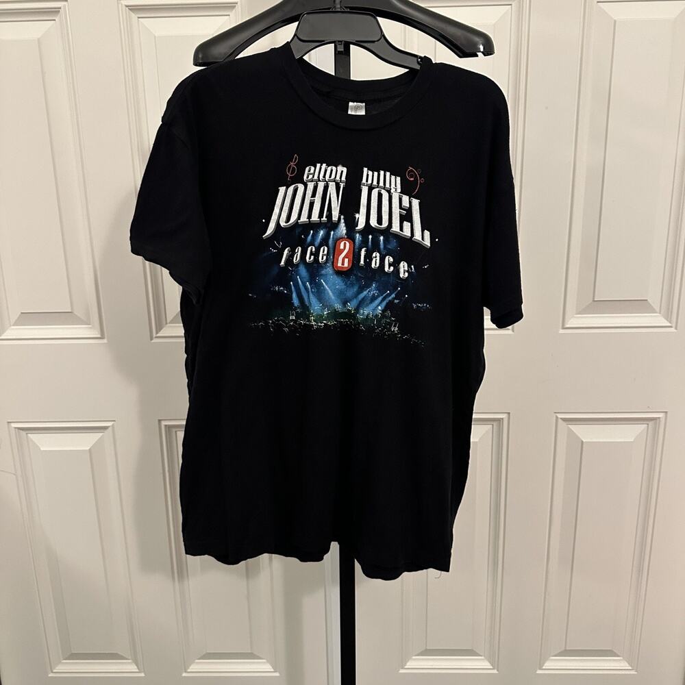 Elton John Billy Joel Face 2 Face Tour Shirt 2009 Size Extra Large